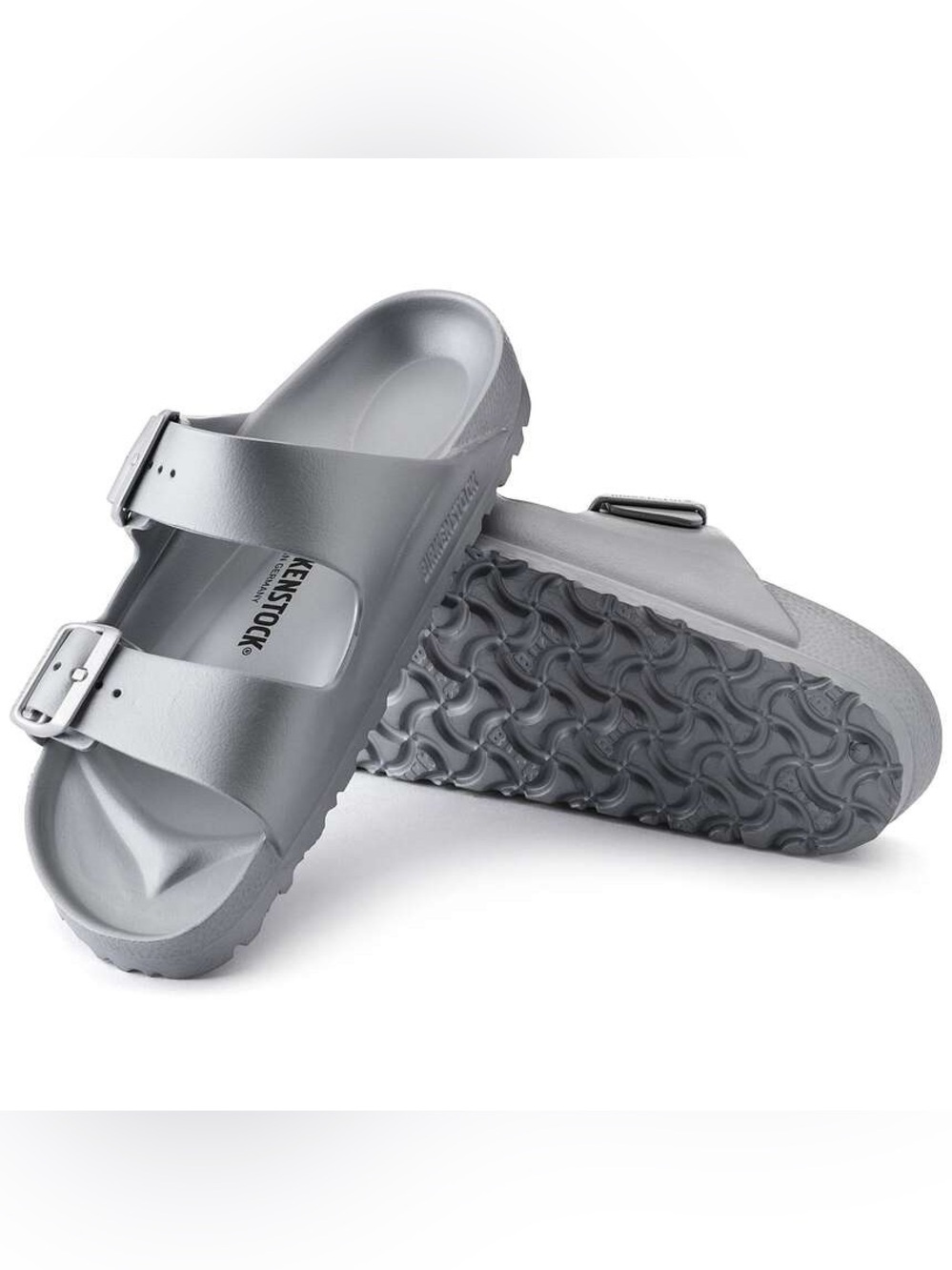 Birkenstock Arizona EVA Slide - Silver Gray. Size 39 (8, 8.5)